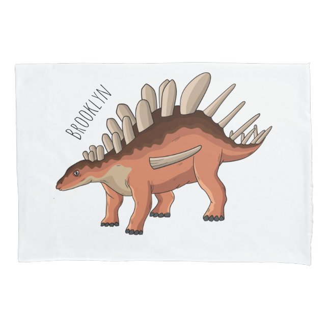 Kentrosaurus cartoon illustration  pillow case (Front)