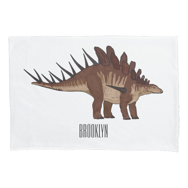 Kentrosaurus cartoon illustration  pillow case (Front)