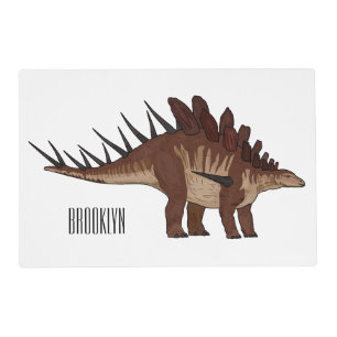Kentrosaurus cartoon illustration  placemat