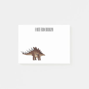 Kentrosaurus cartoon illustration post-it notes