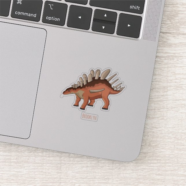 Kentrosaurus cartoon illustration sticker (Detail)