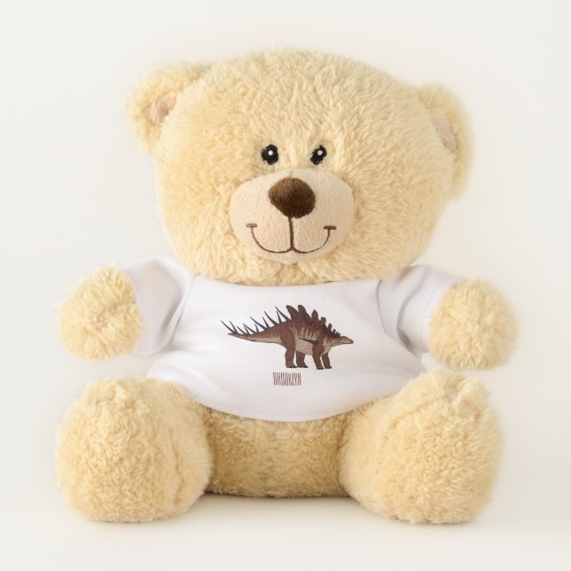 Kentrosaurus cartoon illustration  teddy bear (Front)