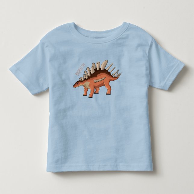 Kentrosaurus cartoon illustration  toddler t-shirt (Front)