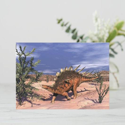 Kentrosaurus dinosaur - 3D render (Standing Front)