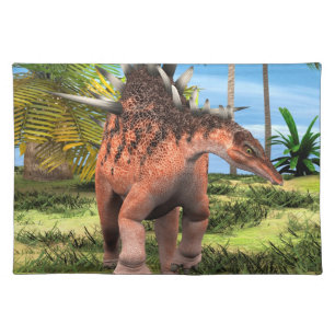 Kentrosaurus Dinosaur Jungle Prehistoric Art Cloth Placemat