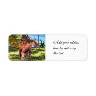 Kentrosaurus Dinosaur Jungle Prehistoric Art Label