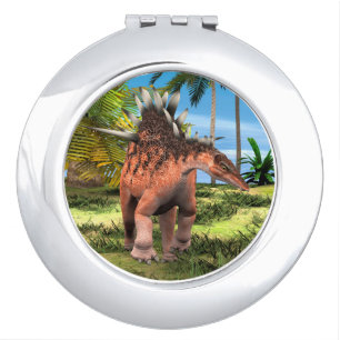 Kentrosaurus Dinosaur Jungle Prehistoric Art Makeup Mirror