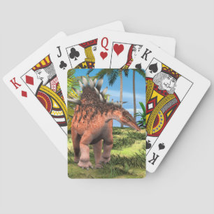 Kentrosaurus Dinosaur Jungle Prehistoric Art Poker Cards