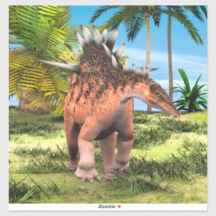 Kentrosaurus Dinosaur Jungle Prehistoric Art Sticker