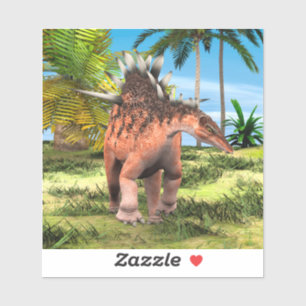 Kentrosaurus Dinosaur Jungle Prehistoric Art Sticker