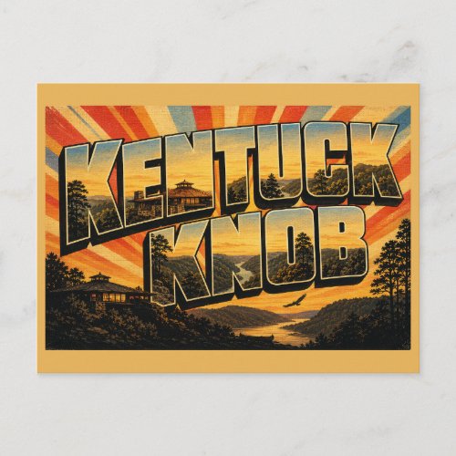 Kentuck Knob PA Laurel Highlands Gorge Art Postcard