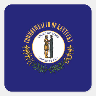 Kentuckee Flag Square Sticker