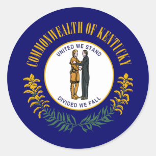 Kentuckian Flag, Flag of Kentucky Classic Round Sticker