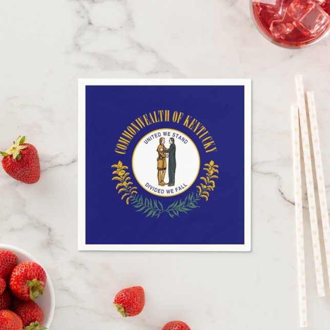 Kentuckian Flag, Flag of Kentucky Napkins (Insitu)
