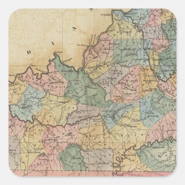 Kentucky 11 square sticker (Front)