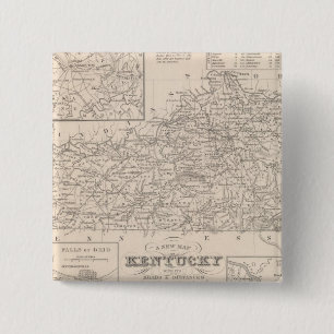 Kentucky 3 pinback button