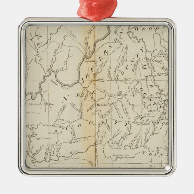 Kentucky 4 metal ornament (Front)