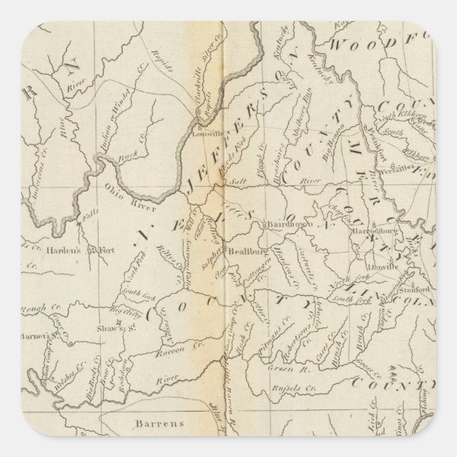 Kentucky 4 square sticker (Front)