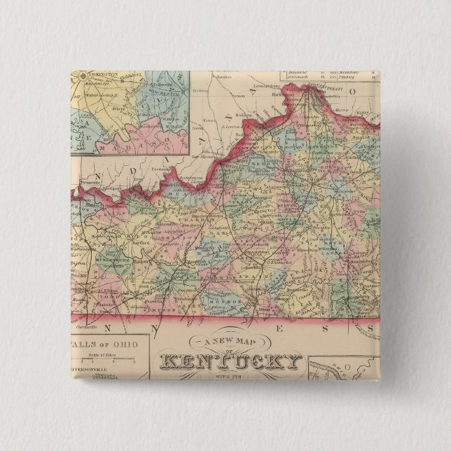 Kentucky 7 pinback button (Front)