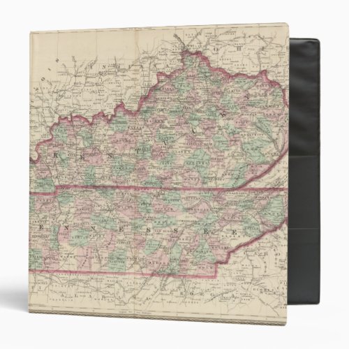 Kentucky and Tennessee 3 Ring Binder