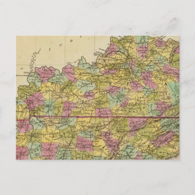 Kentucky And Tennessee Postcard (Front)