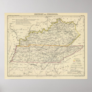 Kentucky and Tennessee Poster