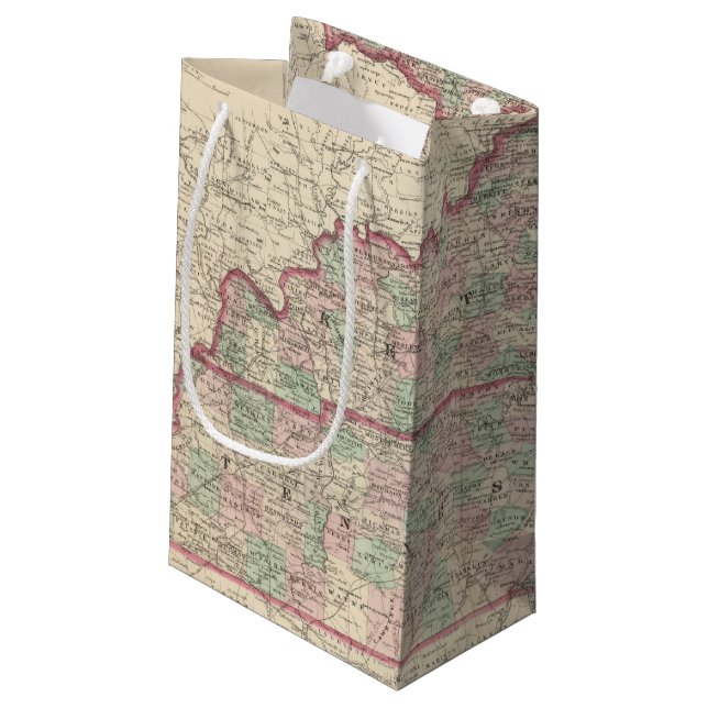 Kentucky and Tennessee Small Gift Bag (Back Angled)