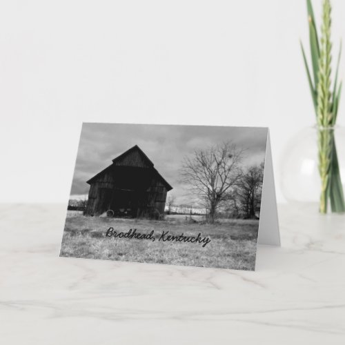 Kentucky Barn Card