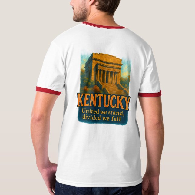 Kentucky beautifully crafted artistic T-shirt desi (Back)