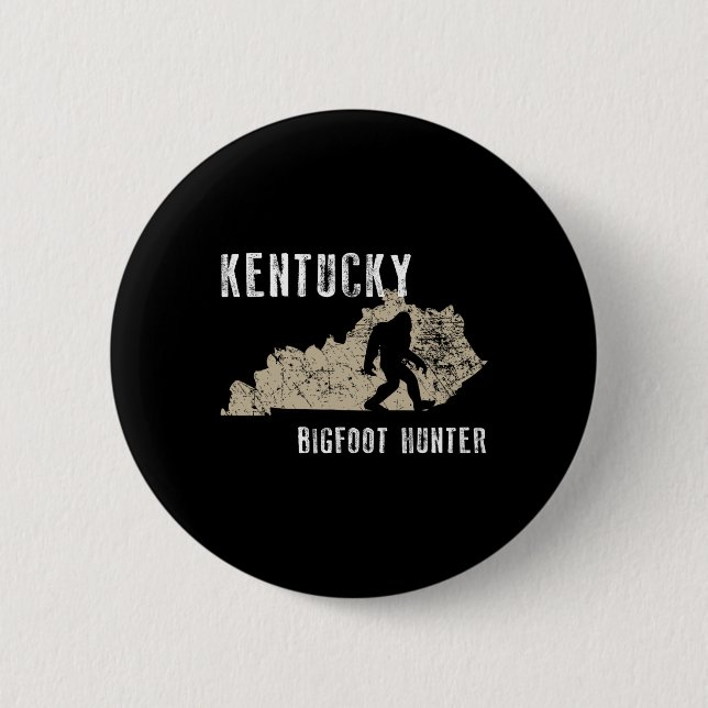 Kentucky Bigfoot Hunter  Button (Front)