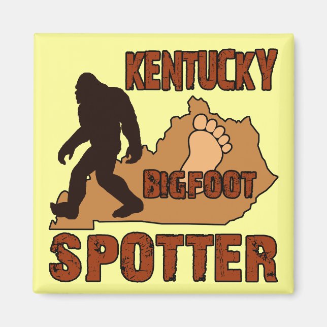 Kentucky Bigfoot Spotter Magnet (Front)
