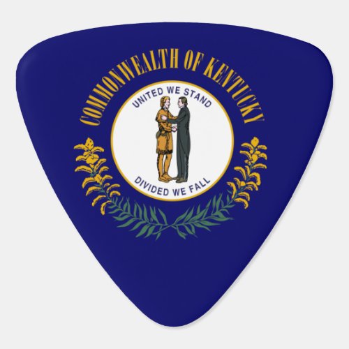 Kentucky Bluegrass Commonwealth State Flag Guitar Pick