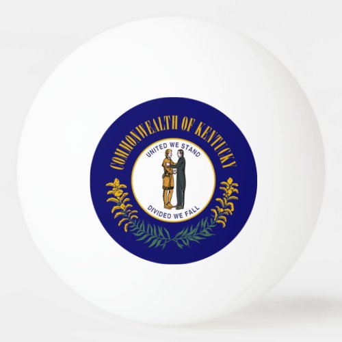 Kentucky Bluegrass Commonwealth State Flag Ping Pong Ball