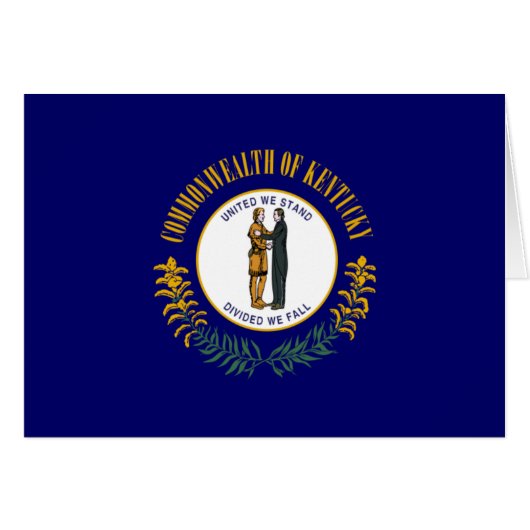 Kentucky: Bluegrass Commonwealth US State Flag (Front Horizontal)