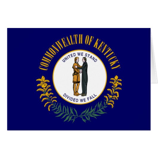 Kentucky: Bluegrass Commonwealth US State Flag (Front Horizontal)