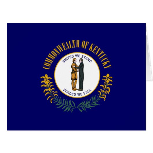 Kentucky: Bluegrass Commonwealth US State Flag (Front Horizontal)