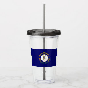 Kentucky: Bluegrass Commonwealth US State Flag Acrylic Tumbler