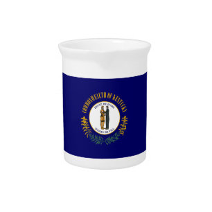 Kentucky: Bluegrass Commonwealth US State Flag Beverage Pitcher