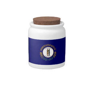 Kentucky: Bluegrass Commonwealth US State Flag Candy Jar