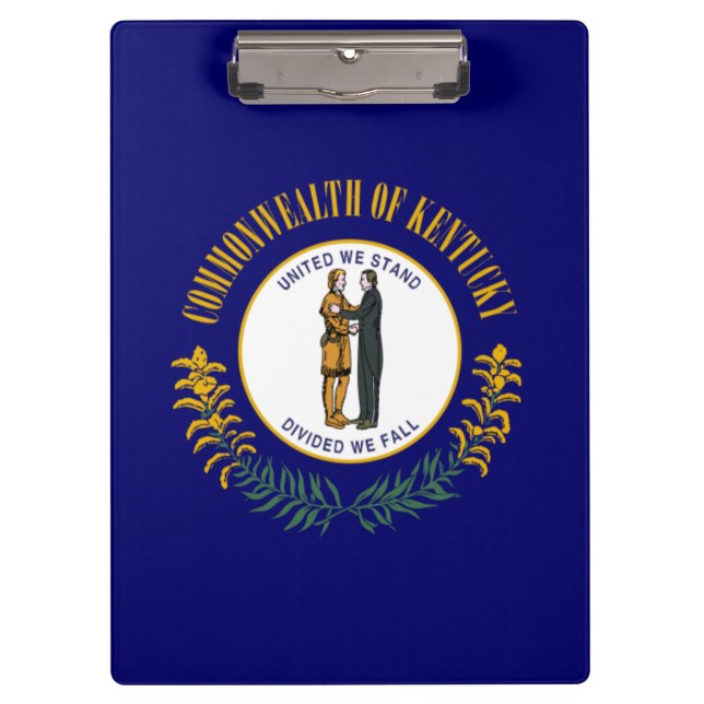 Kentucky: Bluegrass Commonwealth US State Flag Clipboard (Front)
