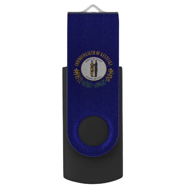 Kentucky: Bluegrass Commonwealth US State Flag Flash Drive (Front Vertical)