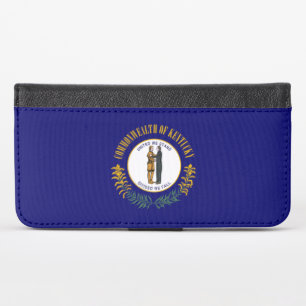 Kentucky: Bluegrass Commonwealth US State Flag iPhone X Wallet Case