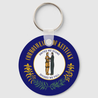 Kentucky: Bluegrass Commonwealth US State Flag Keychain