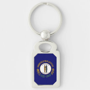 Kentucky: Bluegrass Commonwealth US State Flag Keychain