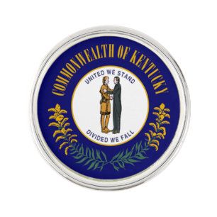 Kentucky: Bluegrass Commonwealth US State Flag Lapel Pin