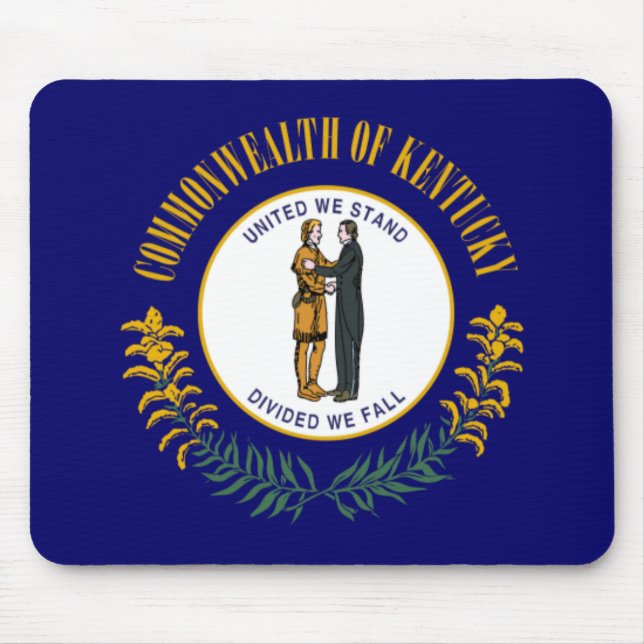 Kentucky: Bluegrass Commonwealth US State Flag Mouse Pad (Front)