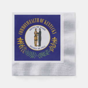 Kentucky: Bluegrass Commonwealth US State Flag Napkins