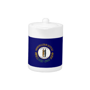 Kentucky: Bluegrass Commonwealth US State Flag Teapot