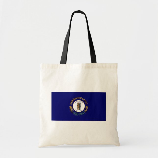 Kentucky: Bluegrass Commonwealth US State Flag Tote Bag (Front)