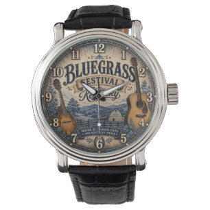 Kentucky Bluegrass Festival Music Farmhouse Decor Watch